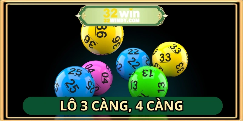 Lô 3 càng, 4 càng hấp dẫn với tỷ lệ trả thưởng lớn và cược đa dạng