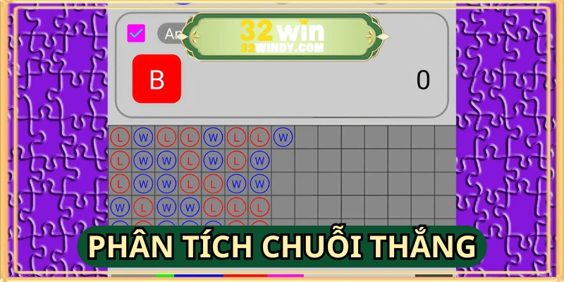 Tool soi cầu Baccarat dựa trên chuỗi thắng trước đó